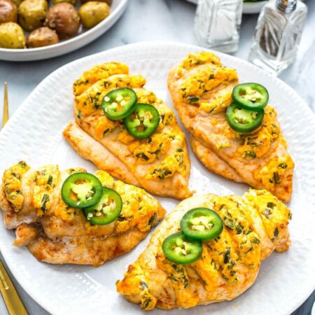 Hasselback Jalapeno Popper Chicken